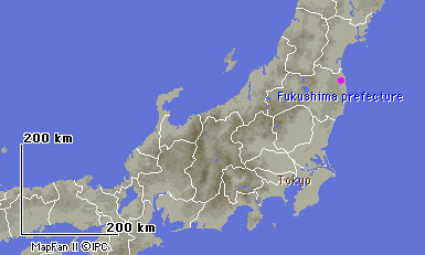 Fukushima prefecture map